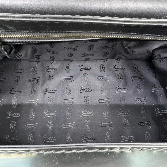 Gucci Black Coated Canvas and Leather Large Queen Satchel - Picture 4 of 16